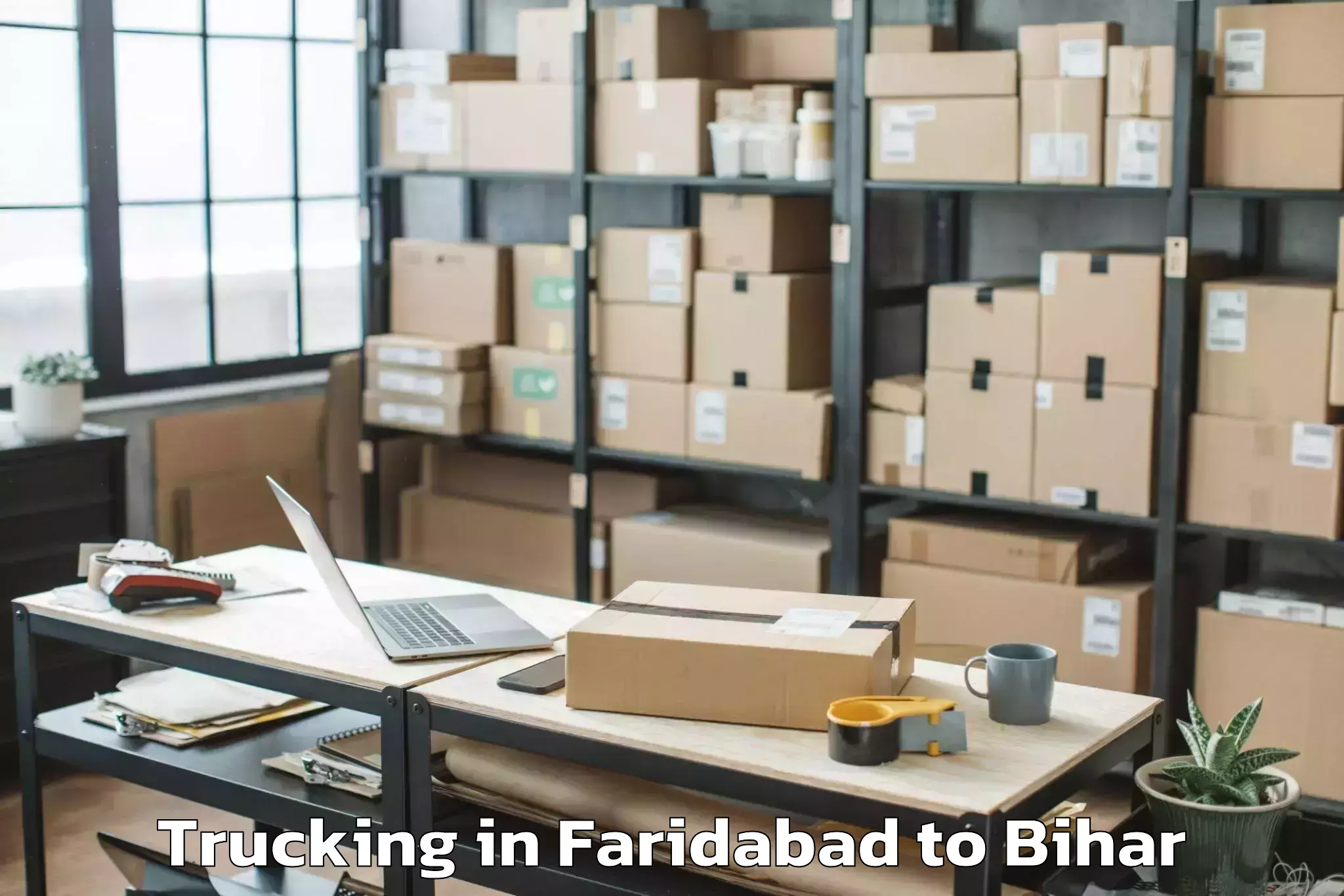 Professional Faridabad to Bhabhua Trucking